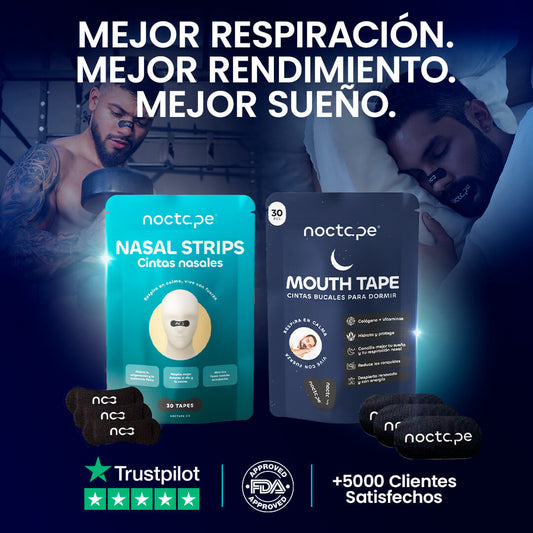 Noctape ® Combo Mouth tape + Nasal strips.